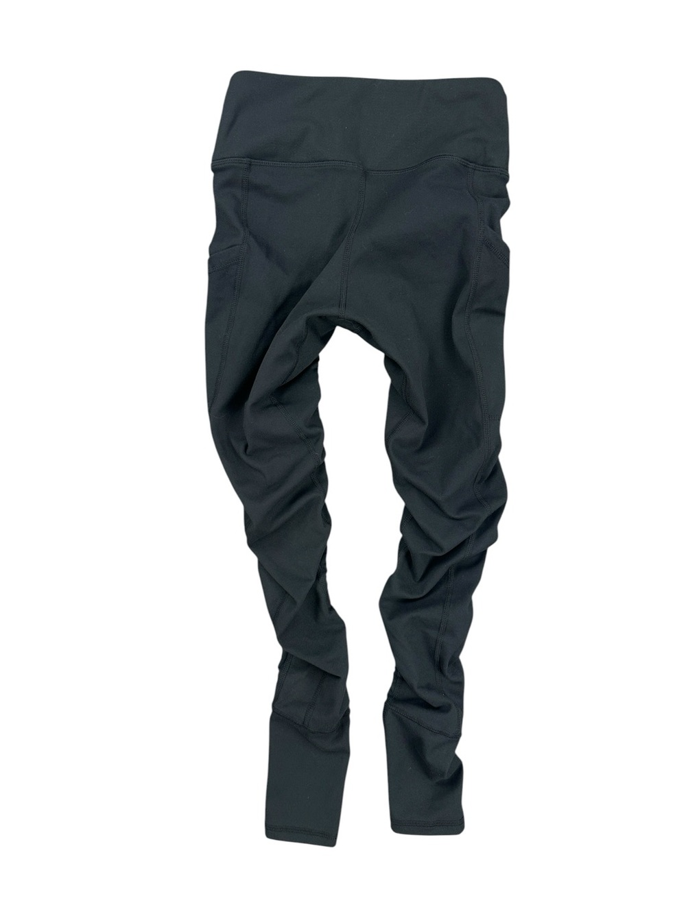 Sweetflexx Full Length Booty Bands Leggings Black High-Rise With Pockets - 2